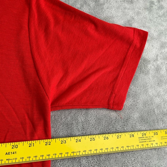 Ireland Born to be Wild orange vintage polo shirt Mens Large embroidered - Picture 7 of 9